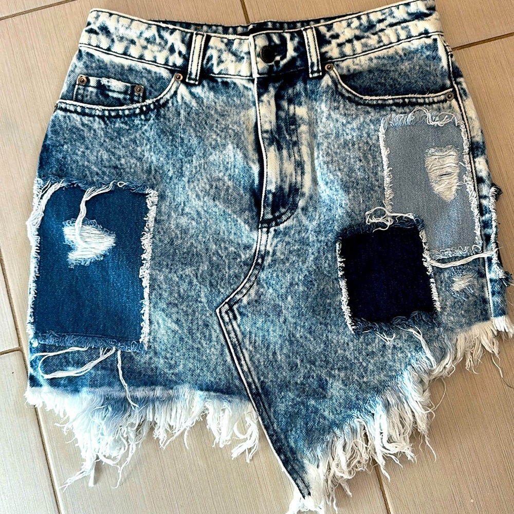Retrofete denim skirt size M